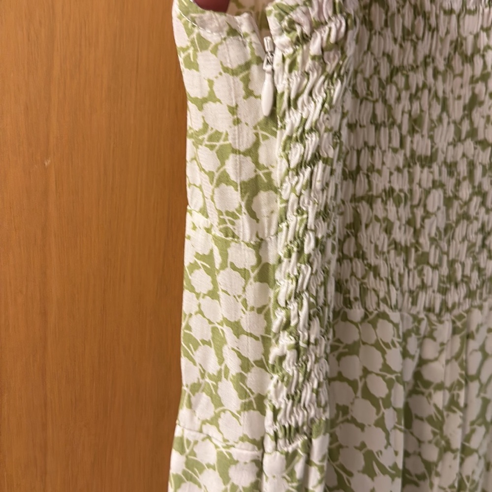 Faithfull the Brand Women’s Floral Smocked Sleeveless Jumpsuit Green Size 6-8 - Picture 10 of 15
